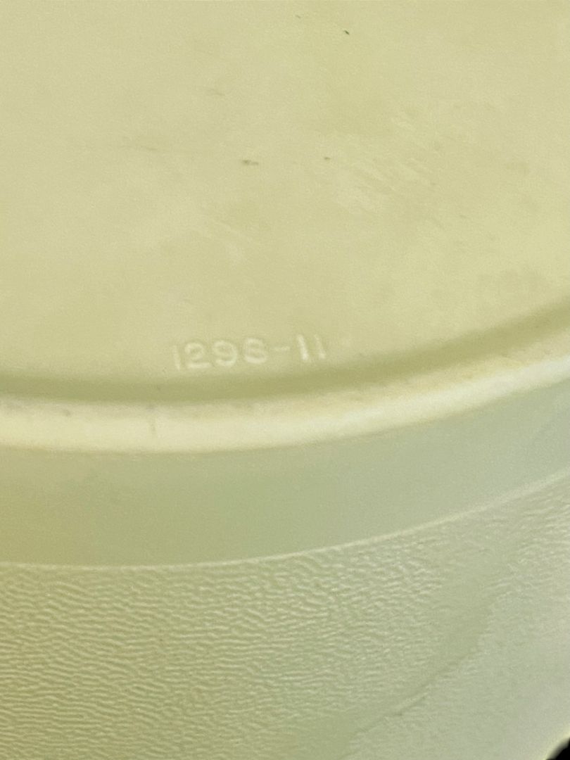 Vintage Tupperware Bright Yellow Servalier Nesting Canister 1810-17 298-11
