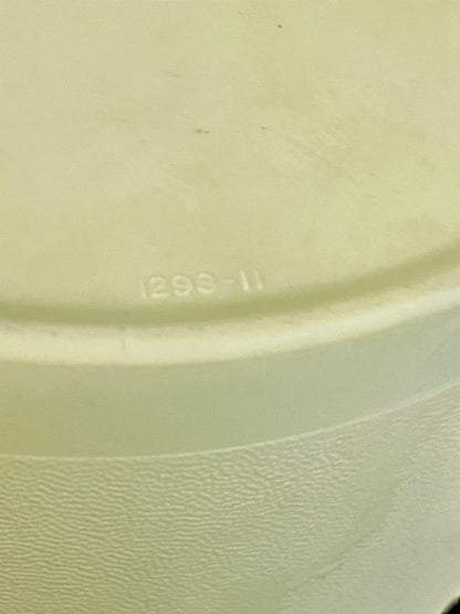 Vintage Tupperware Bright Yellow Servalier Nesting Canister 1810-17 298-11