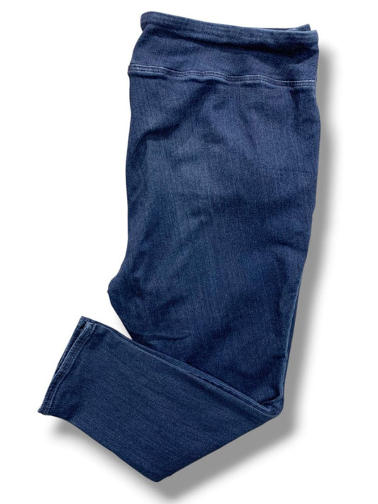 Size 22WP Belle by Kim Gravel Womens Pull On Jeans Petite Stretch Denim