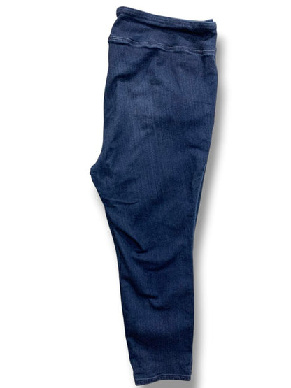 Size 22WP Belle by Kim Gravel Womens Pull On Jeans Petite Stretch Denim
