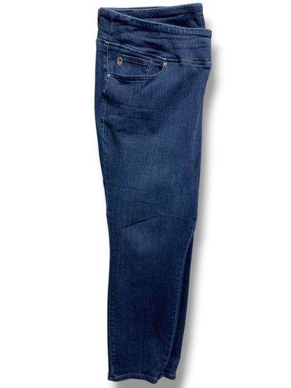 Size 22WP Belle by Kim Gravel Womens Pull On Jeans Petite Stretch Denim