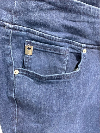 Size 22WP Belle by Kim Gravel Womens Pull On Jeans Petite Stretch Denim
