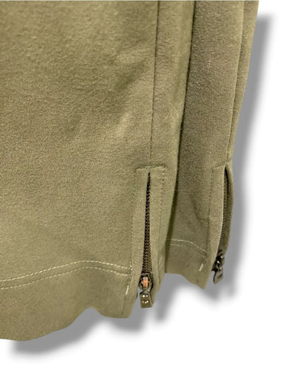 Size 22WP Belle by Kim Gravel Olive Green Pull On Ponte Knit Crop Pants Womens Petite