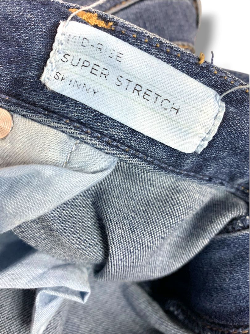 Size 18 Lane Bryant Womens Distressed Raw Hem Jeans Stretch Denim