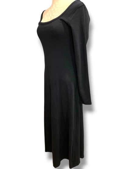 Medium Old Navy Long Ribbed Knit Fitted Scoop Neck Dress