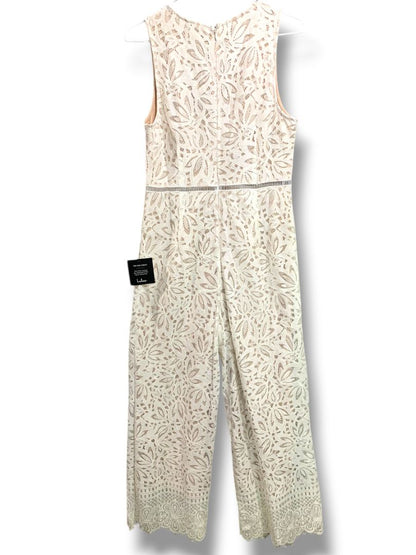Medium Lulus New Ivory Lace Jumpsuit Sleeveless Womens