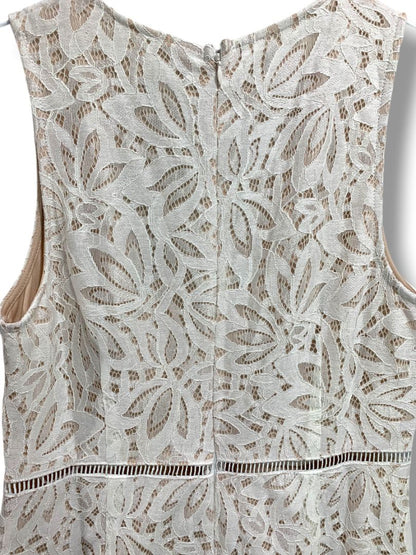 Medium Lulus New Ivory Lace Jumpsuit Sleeveless Womens