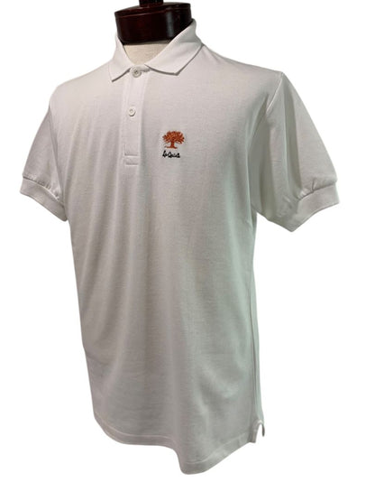 Large Boast Mens Short Sleeve La Quinta Golf Club Polo Shirt White Fitted