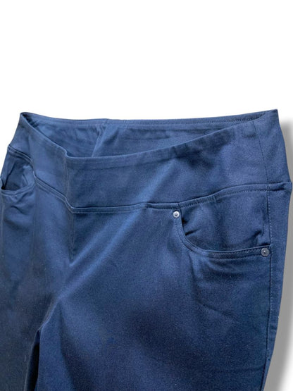 Size 20WP Belle by Kim Gravel Womens Navy Blue Pull On Pants Pockets Petite
