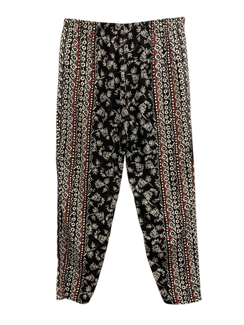 Medium Lush Womens Boho Print Pull On Loose Fit Pants Elastic Waist Pockets