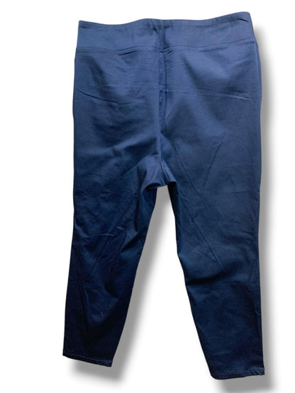 Size 20WP Belle by Kim Gravel Womens Navy Blue Pull On Pants Pockets Petite