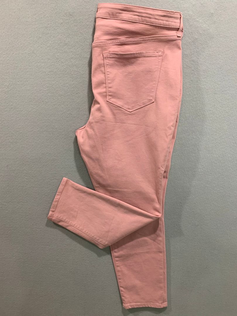 Size 18 Old Navy Womens Rockstar Mid-Rise Pink Jeans Stretch Denim