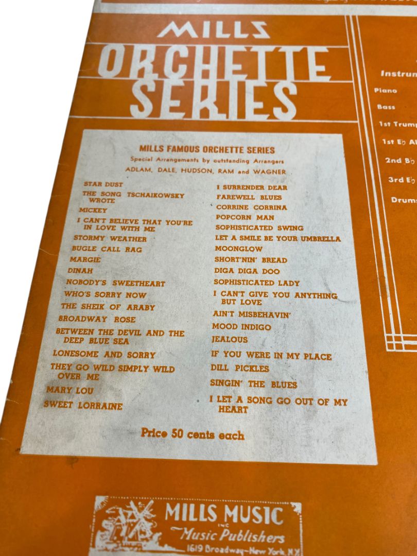 1930 Fox-Trot by Joe Primrose Sheet Music Mills Orchette Series St James Infirmary