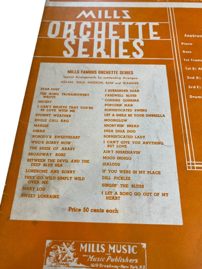 1930 Fox-Trot by Joe Primrose Sheet Music Mills Orchette Series St James Infirmary
