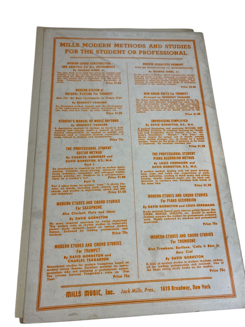 1930 Fox-Trot by Joe Primrose Sheet Music Mills Orchette Series St James Infirmary
