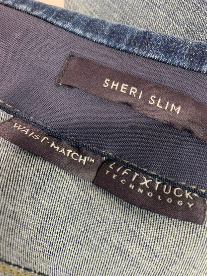 Size 1X Not Your Daughters Jeans NYJD Waist Match Sheri Slim Stretch Denim Jeans