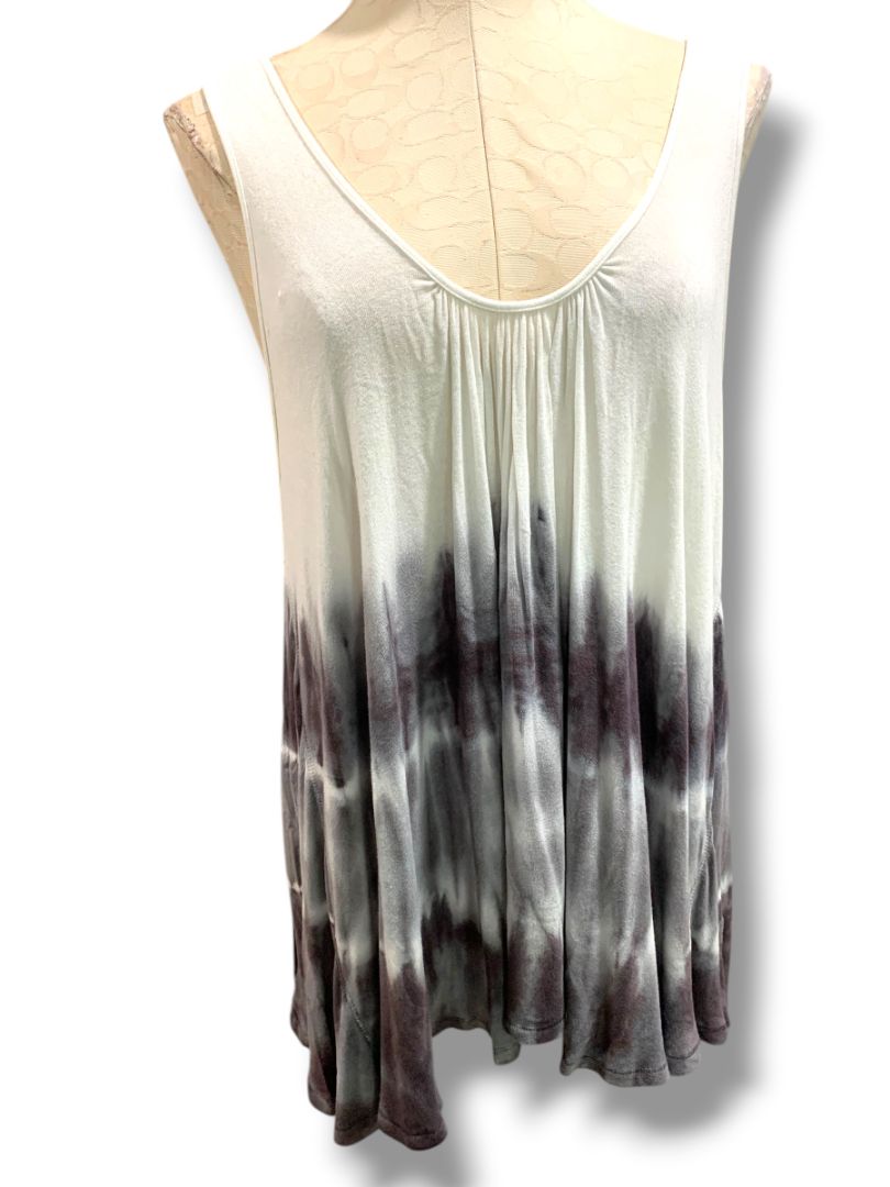 XS We the Free People Womens Flowy Oversize Tank Sebastian Tie Day Shirt