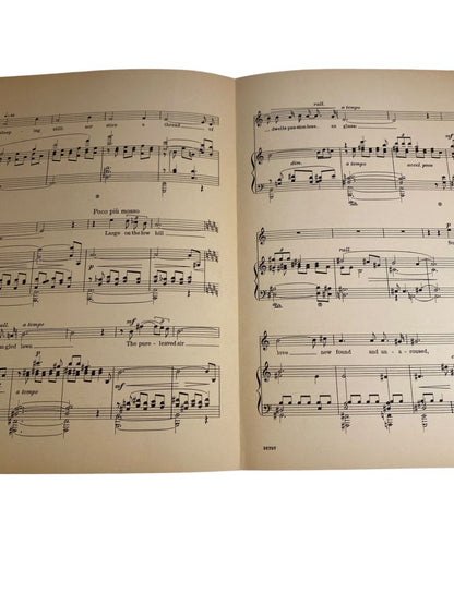 1936 John Alden Carpenter Sheet Music Two Songs for High Voice and Piano