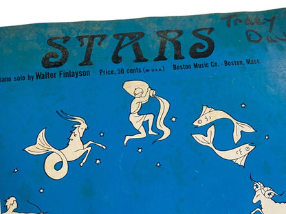 1969 Stars Sheet Music Walter Finlayson Boston Music Co