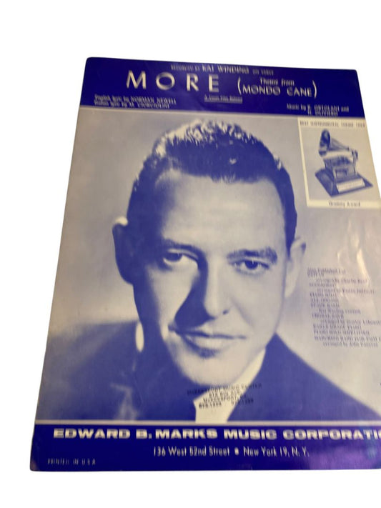 1962 More (Theme from Mondo Cane) Sheet Music Edward B. Marks