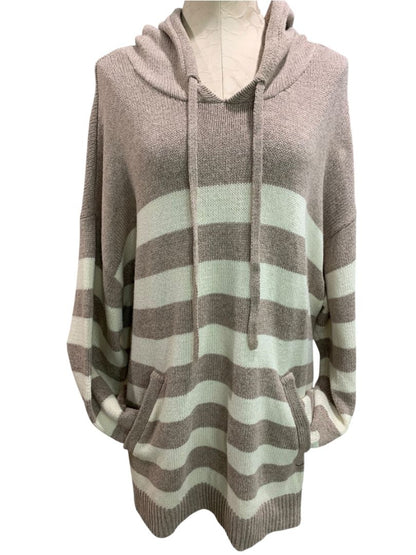 Size 3X (26/28) Lane Bryant Womens Pullover Striped Hooded Sweater