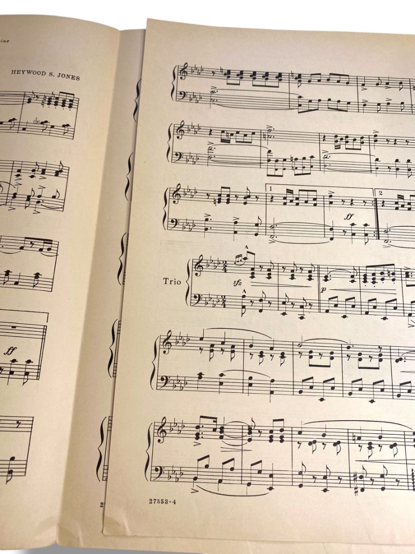 1935 Hot Sands March Sheet Music Piano Solo by Heywood S Jones Carl Fischer