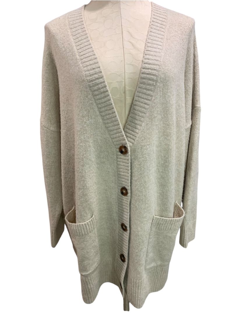 Size 2X Torrid Womens Soft Tan Cardigan Sweater Classic Style