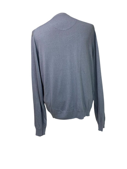 Size Large Jos A Bank Signature Collection Mens Blue Silk Sweater