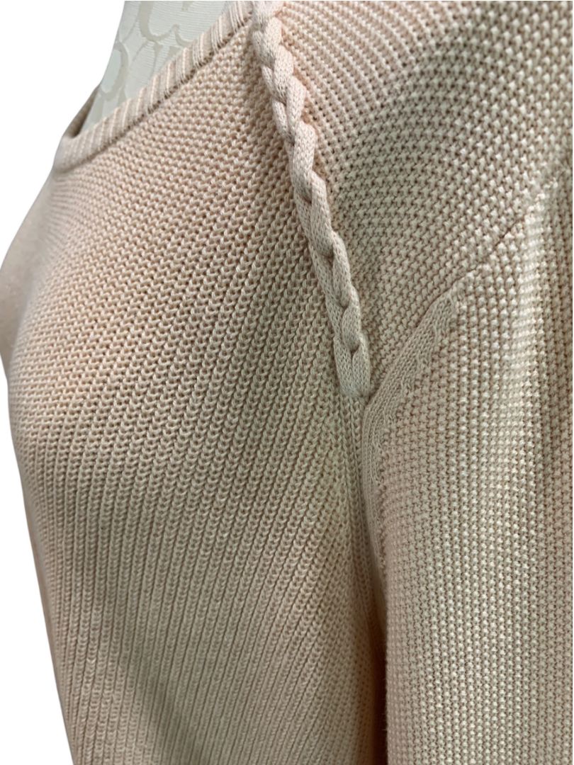 Size 2X Belle by Kim Gravel Womens Beige Pullover Sweater