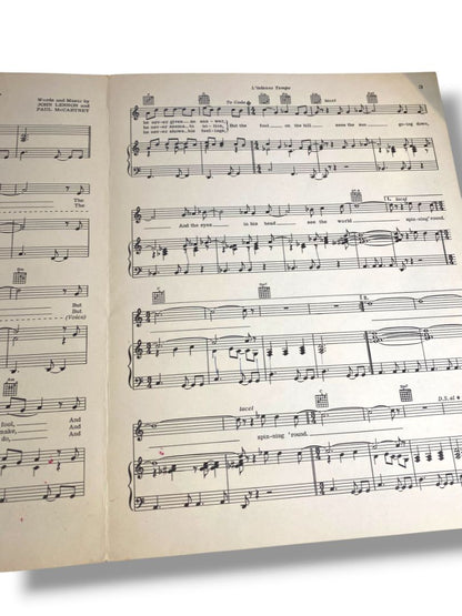 1967 The Fool on the Hill Sheet Music Lennon McCartney Comet Music Sergio Mendes