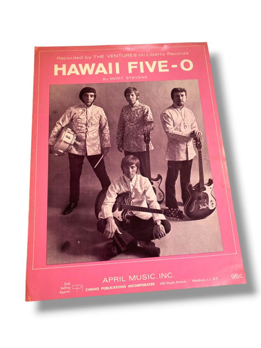 1969 Hawaii Five-O Sheet Music Mort Stevens April Music Inc
