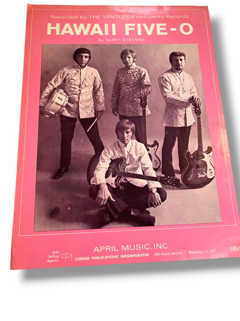 1969 Hawaii Five-O Sheet Music Mort Stevens April Music Inc