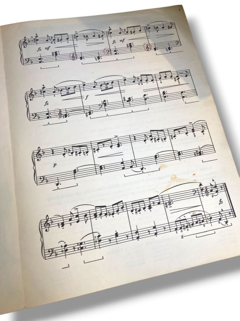 1966 Funeral March of the Marionette Sheet Music Charles Gounod Piano Solo
