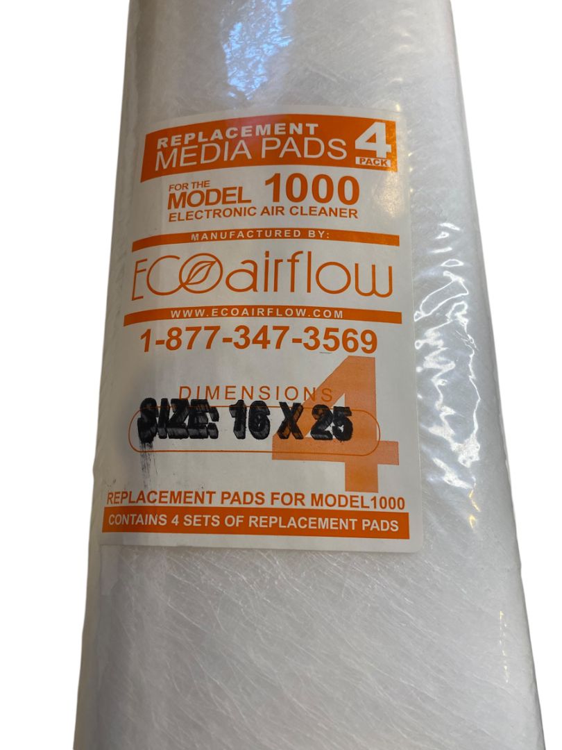 Replacement Media Pads 4 Pack Eco Airflow Replacement Pads for Model 1000