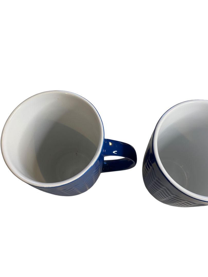ArmorArc Set of 2 Large 16 oz Tall Mug Chevron Pattern Dishwasher Microwave Safe
