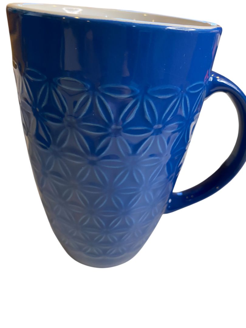 ArmorArc Set of 2 Large 16 oz Tall Mug Flower Pattern Dishwasher Microwave Safe