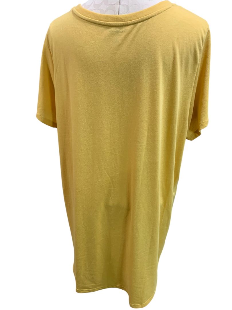 Size 3X Torrid Classic Fit New Womens Tshirt Gold Yellow V-Neck