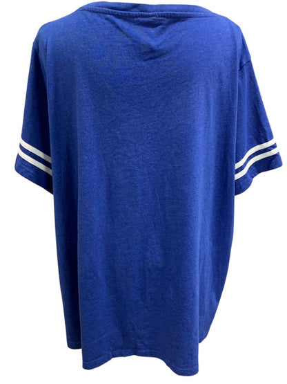Size 4X Womens Blue Philadelpha Phillies V-Neck Tshirt Soft as a Grape