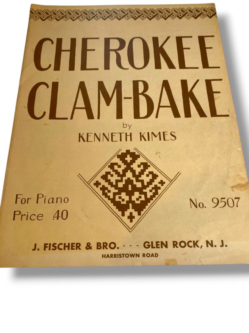 1964 Cherokee Clam-Bake Sheet Music by Kenneth Kimes No 9507 J Fischer & Bro