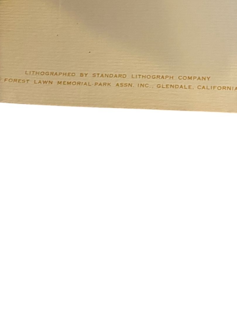 Vintage Lithograph The Cruxifixion by Jan Styka 38" x 15.25" Print