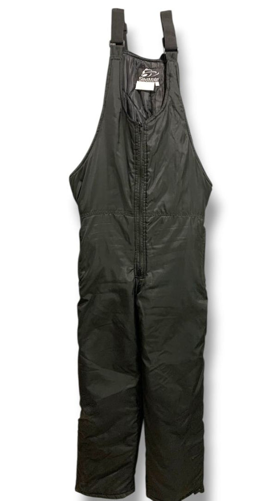 Small Sled Mate Womens Black Snow Bib Overalls Pants 160g Insulation