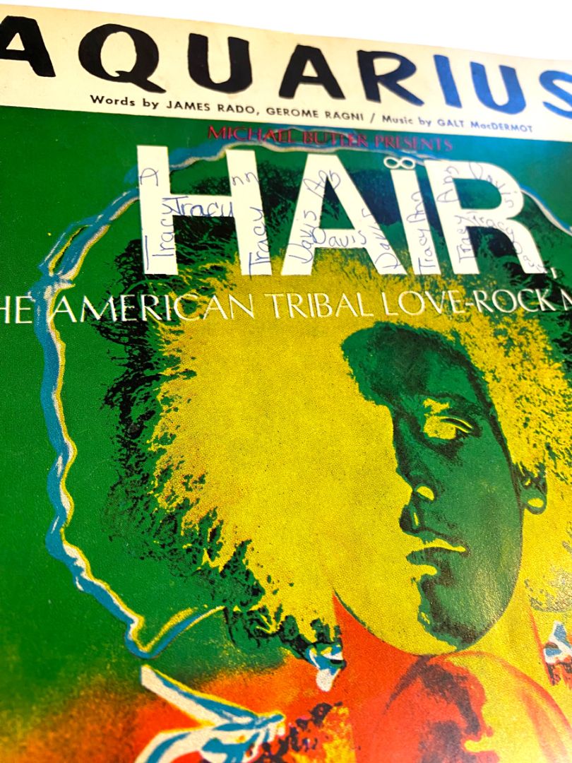 1968 Hair Aquarius Sheet Music United Artists Music C James Rado Gerome Ragni