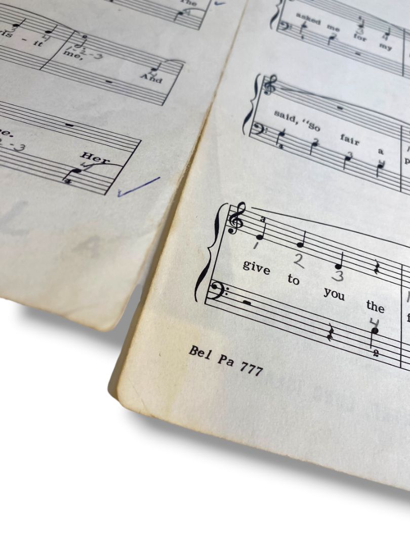 1951 The Nut Tree Sheet Music John W Schaum Piano Solo with Words Belwin