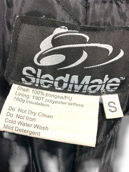 Small Sled Mate Womens Black Snow Bib Overalls Pants 160g Insulation