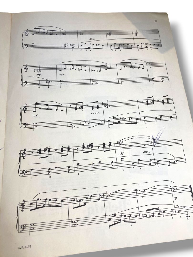 1969 Village Fair Sheet Music Carr Glover for Solo Piano Belwin Inc