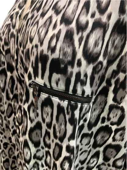 Size 3X Belle by Kim Gravel Pullover Animal Print Blouse Shirt Womens