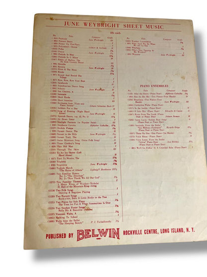 Vintage Sheet Music Send Out Thy Light Solo Piano Garles Gounod