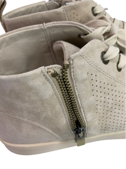 Size 10 Revitalign Womens Orthotic Perforated Suede Mid-Top Sneakers Emma