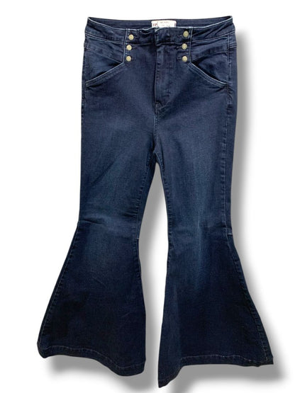 Size 28 Free People Maddox Denim Womens Flare Leg Jeans Retro Style