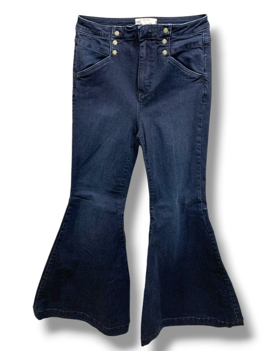 Size 28 Free People Maddox Denim Womens Flare Leg Jeans Retro Style